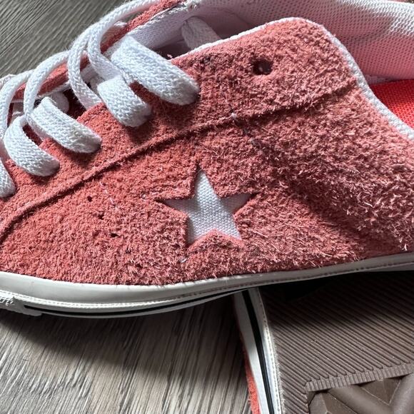 Converse One Star Mule Slip On  Suede Rush Coral Orange W7 M5 - Picture 7 of 7